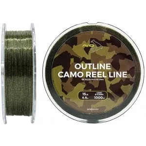 Леска Avid Carp Outline Camo Reel Line (1000 м) цв. камуфляж, 0.28 мм