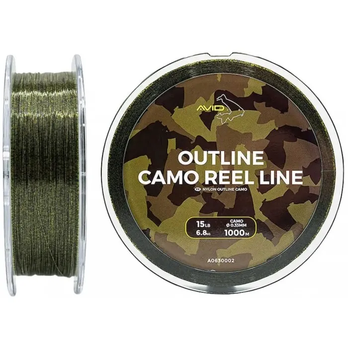 Волосінь Avid Carp Outline Camo Reel Line (1000 м) цв. камуфляж, 0.28 мм
