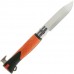 Нож складной Opinel номер 12 Explore Tick Remover Orange (Satin) цвет Оранжевый