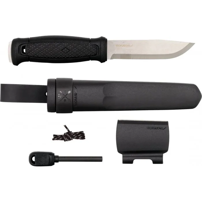 Нож с фиксированным клинком Morakniv Garberg S Survival Kit, ручка черная