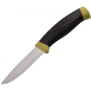 Нож с фиксированным клинком Morakniv Companion S Olive Green, цвет Зеленый