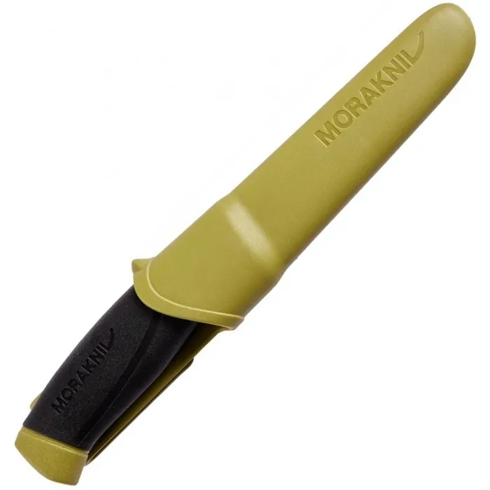 Нож с фиксированным клинком Morakniv Companion S Olive Green, цвет Зеленый