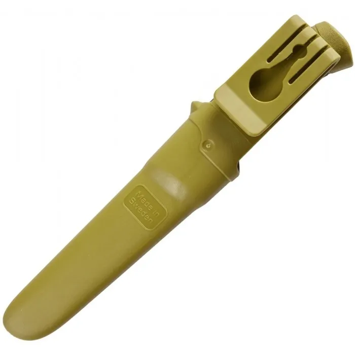 Нож с фиксированным клинком Morakniv Companion S Olive Green, цвет Зеленый