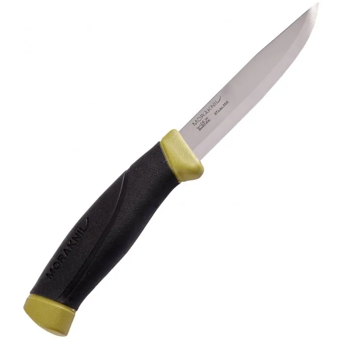 Нож с фиксированным клинком Morakniv Companion S Olive Green, цвет Зеленый