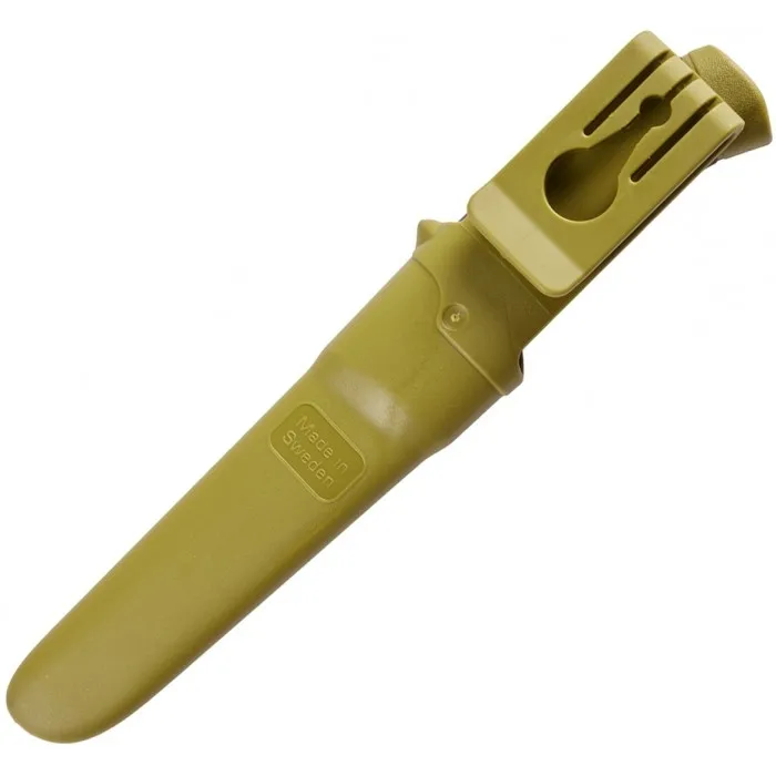 Нож с фиксированным клинком Morakniv Companion S Olive Green, цвет Зеленый