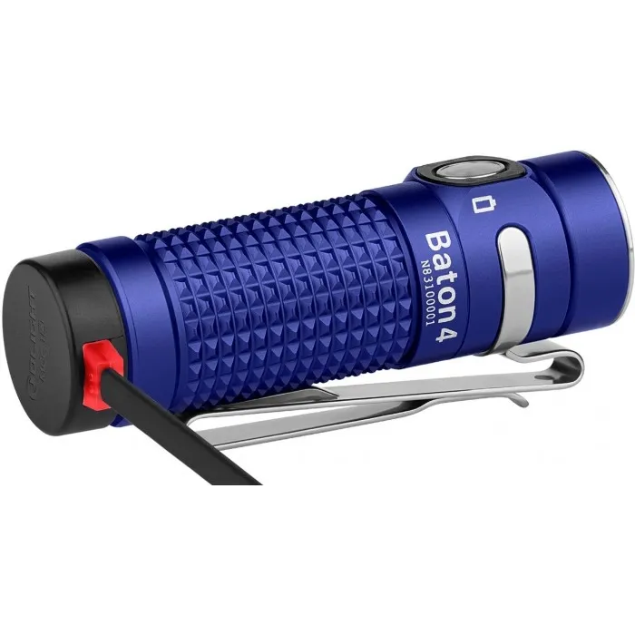 Фонарик ручной Olight Baton 4 (1300 Lm) Regal Blue, Синий