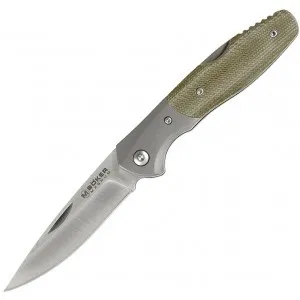 Ніж складаний Boker Magnum Nice (Satin) Od green, колір Зелений