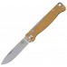 Нож складной Boker Plus Atlas Brass (Satin) Gold, цвет Желтый