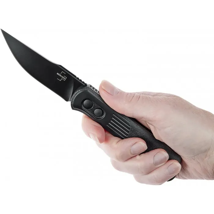 Нож складной Boker Plus Alluvial All (Black) Black, цвет Черный