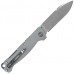 Нож складной Boker Plus Atlas Backlock Droppoint (Satin) Grey, цвет Серый