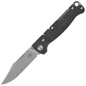 Нож складной Boker Plus Atlas Backlock Clippoint (Satin) Black, цвет Черный