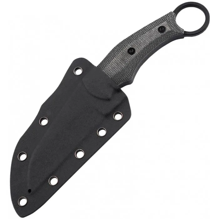 Ніж із фіксованим клинком Boker Magnum Straight Karambit (Black), колір Чорний