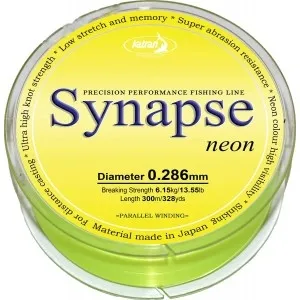 Леска Katran Synapse Neon (300 м) Neon-Yellow, цвет Желтый, 0.286 мм