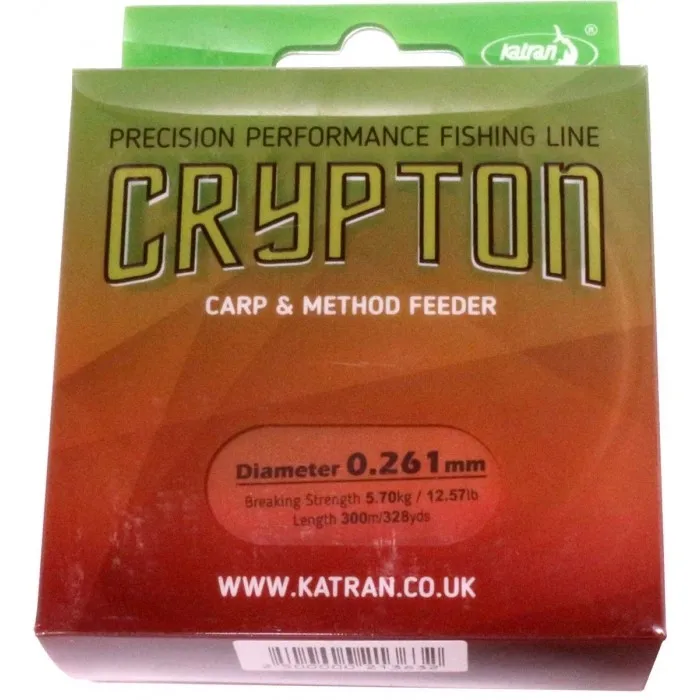 Леска Katran Crypton Carp Method Feeder (300 м) цв. Зеленый, 0.286 мм