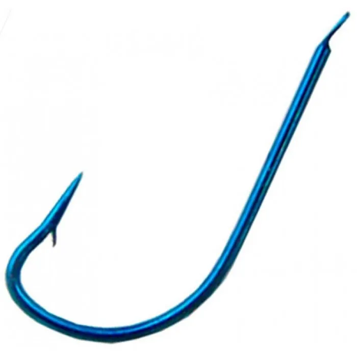 Крючок одинарный Owner Akita Sode (14 шт) цв. Синий, номер 4