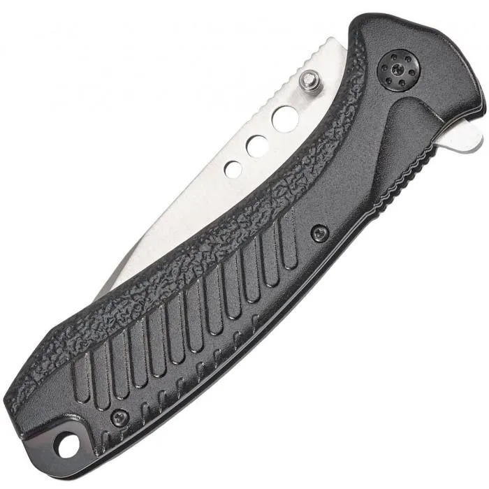 Нож складной Skif Plus Holed S (aluminium) Black, цв. Черный