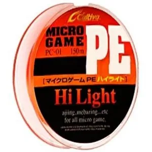 Шнур Owner Micro Game PE 3X (150 м) Orange, цв. Оранжевый, 0.081 мм