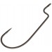 Крючок офсетный Azura Slim Offset Worm Hook (5 шт) цв. Черный, номер 3/0