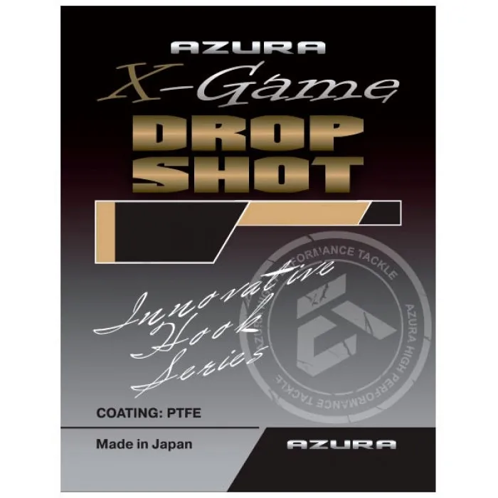 Крючок для дроп шота Azura X Game Drop Shot (6 шт) цв. Черный, номер 01