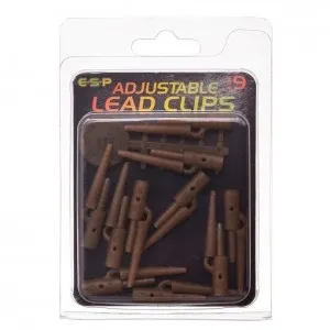 Безпечна кліпса Esp Adjustable Lead Clips Brown