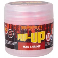 Бойлы Brain Pop-Up F1 Mad Shrimp (креветка/специи) 8mm 20g