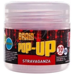 Бойлы Brain Pop-Up F1 Stravaganza (клубника с икрой) 10mm 20g