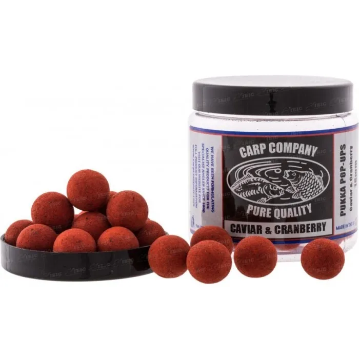 Бойли Carp Company Pop-Ups Caviar & Cranberry (Red) 18 mm