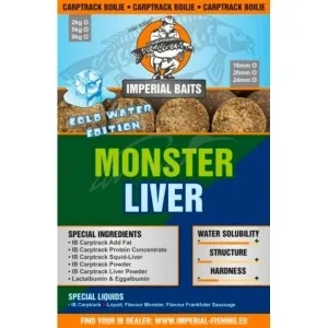 Бойли Imperial Baits Carptrack Monster Liver Boilie 24мм 5кг