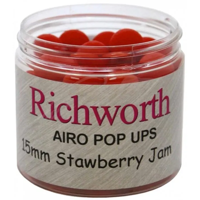 Бойлы Richworth Airo Pop-Ups Strawberry Jam 15mm 200ml