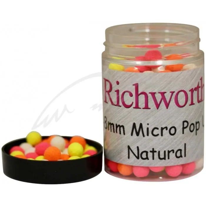 Бойлы Richworth Micro Pop-Ups Natural 6-8mm