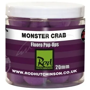 Бойлы Rod Hutchinson Fluoro Pop Ups Monster Crab with Shellfish Sense Appeal 20mm
