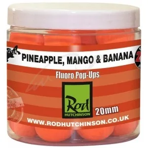 Бойлы Rod Hutchinson Fluoro Pop Ups Pineapple,Mango & Banana 20mm