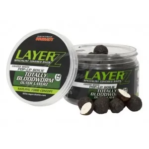 Бойлы Starbaits LayerZ Pop-Up Totally Bloodworm Coated White 14mm 60g