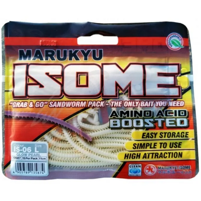 Черв’яки Marukyu IS06 Glow pearl sandworm Large size