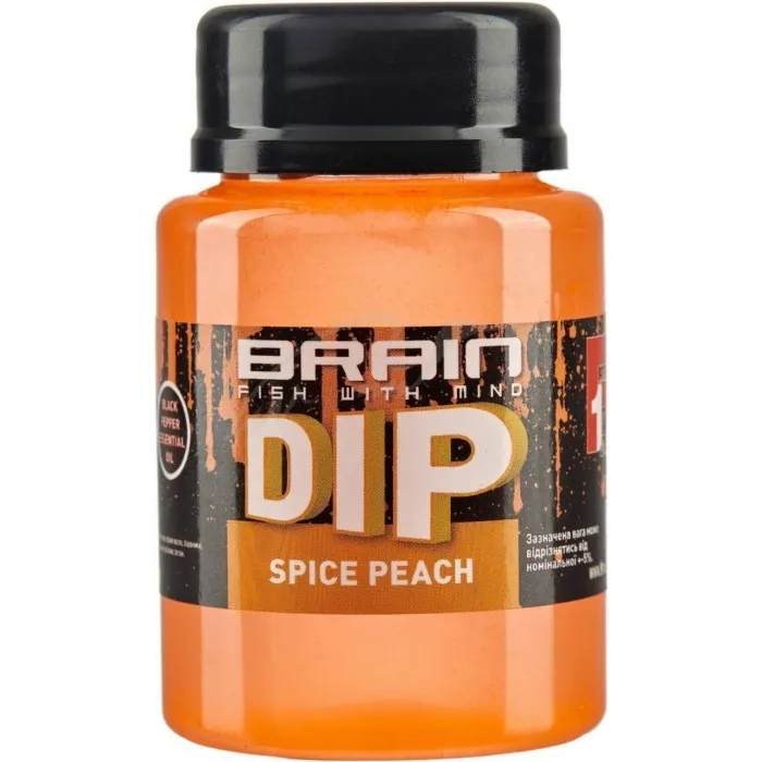 Дип для бойлов Brain F1 Spice Peach (персик/специи) 100ml