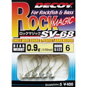 Джиг головка Decoy Rock Magic SV-68 #6 2.5g (5 шт/уп)