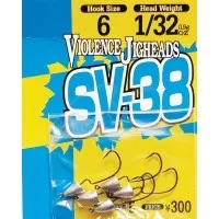 Крючок Decoy Violence Jighead SV-38 №3, 5 шт., 2,5 г