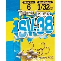 Крючок Decoy Violence Jighead SV-38 №4, 5 шт., 2,5 г