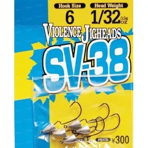 Крючок Decoy Violence Jighead SV-38 №4, 5 шт., 2,5 г