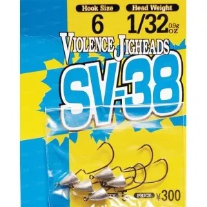 Крючок Decoy Violence Jighead SV-38 №6, 5 шт., 1,8 г