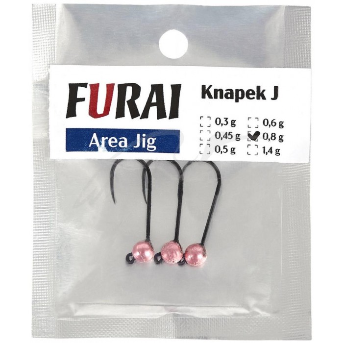 Джиг-голівка Furai J #4 0.3 g (3шт/уп.) ц:anod pink