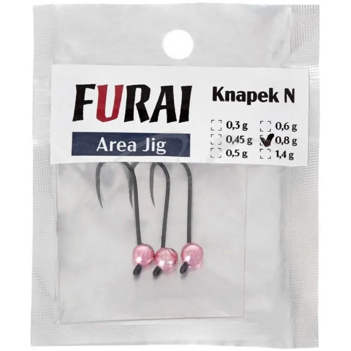 Джиг головка Furai N #4 0.6g (3шт/уп.) ц:anod pink