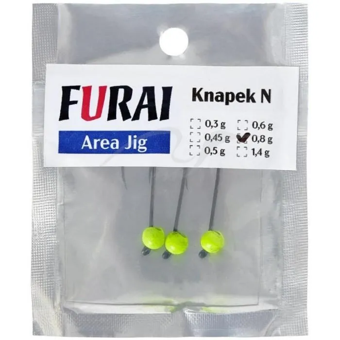 Джиг головка Furai N #4 0.8g (3шт/уп.) ц:chartreuse