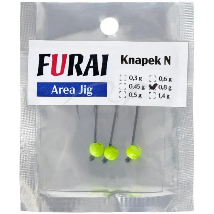 Джиг-голівка Furai N #4 1.4 g (3шт/уп.) ц:chartreuse