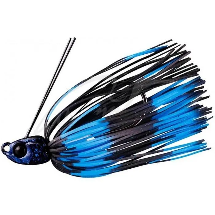 Джиг головка Jackall B Crawl Swimmer 5.3g Black/Blue Stripe