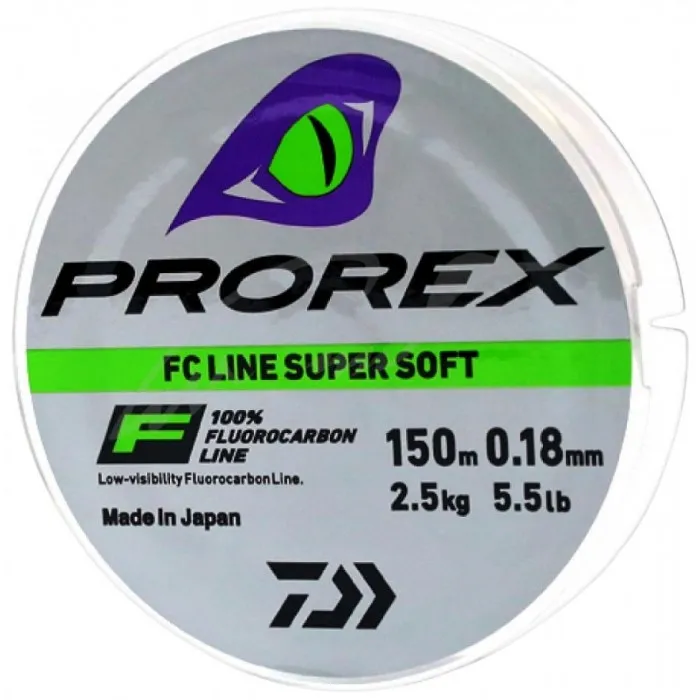 Флюорокарбон Daiwa Prorex FC Line Super Soft 150m 0.30mm 6.8kg