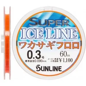 Флюорокарбон Sunline Ice Line Wakasagi 60m #0.3/0.090 mm