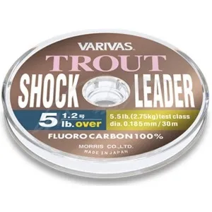 Флюорокарбон Varivas Trout Shock Leader Fluoro 30m #0.5/0.117 mm 2lb