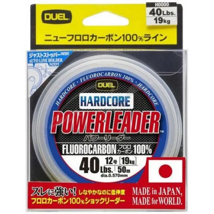Флюорокарбон YO-Zuri Hardcore Powerleader FC 50m #22.0/0.780mm 80lb/36.0kg