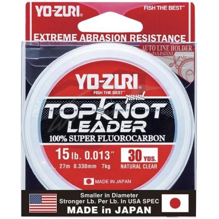 Флюорокарбон YO-Zuri Topknot Leader 28m 0.620mm 24.6kg ц:прозрачный